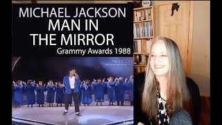 Voice Teacher Reaction to Michael Jackson  Man in the Mirror  LIVE Grammy Awards 1988 [upl. by Yenal22]