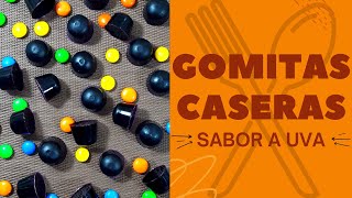 Receta fácil Deliciosas gomitas caseras con sabor a uva  Cocine amp Coma [upl. by Ariaj]