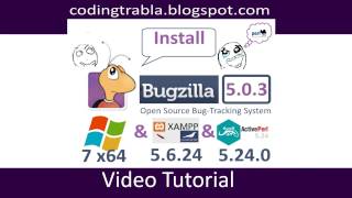 Install Bugzilla 503 on Windows 7 localhost  open source Perl bug tracking system byAO [upl. by Gnemgnok]