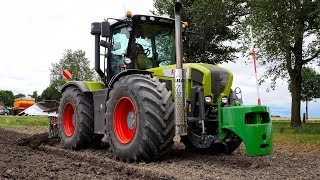 Onland ploegen CLAAS Xerion 3800 Kverneland LO100 variomat [upl. by Sherman37]