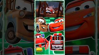 Cars 3 Mater vs Lighting McQueen vs Cars Mater Exe vs Fire Truck Eatershorts tileshop coffindance [upl. by Westlund]