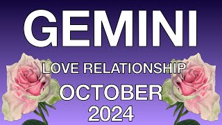 ♊️ Gemini October 2024 ❤️ Flexibility Enlighthment ❤️ Love Relationship Tarot Reading [upl. by Ytirev693]