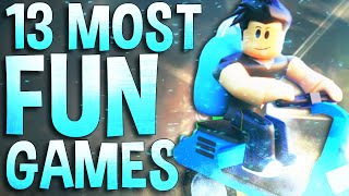 Top 13 Most Fun Roblox Games to play in 2022 [upl. by Ilrahc]