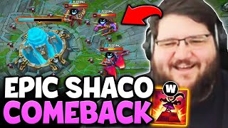 PinkWard vs EUW  PINK WARD DOES THE IMPOSSIBLE EPIC SHACO COMEBACK Full Game [upl. by Noeht]