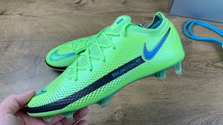 Nike Phantom GT Elite FG Impulse  Lime GlowAquamarine [upl. by Arratoon]