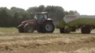 CaseIH CS150 Claas Quadrant 2200 Trekkerweb [upl. by Salhcin]