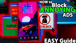 How to Block ANNOYING Ads on android  How to block ads on Android  2024 Easy Guide [upl. by Enilorac644]