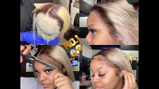 How To Slay Chocolate Roots amp Light Sandy Blonde Hair Ft My Crowned Wigs  Sam iam [upl. by Ianej718]