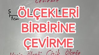 ÖLÇEKLERİ BİRBİRİNE ÇEVİRME ÇİZİK ÖLÇEĞİ KESİR ÖLÇEĞE KESİR ÖLÇEĞİ ÇİZİK ÖLÇEĞE ÇEVİRME [upl. by Denbrook214]