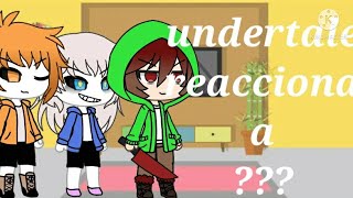 undertale reacciona a bad time trio hard mode gacha life sans x chara x frisk [upl. by Iseabal]