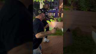 They thought was trying to fight them 😳😂😂 prank funny biggroove shorts [upl. by Sirc]