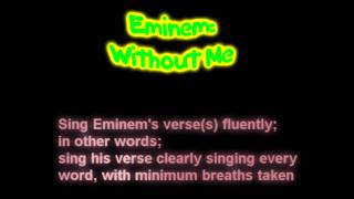 Eminem Without Me CHALLENGE [upl. by Eserahc]