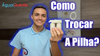 Como trocar as pilhas de um aquecedor analógico [upl. by Acessej]