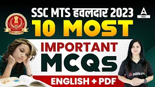 SSC MTS 2023  100 Most Important English Questions by Swati Mam [upl. by Ketty]