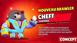 NOUVEAU BRAWLER MYTHIQUE CHEFF 🫡 🔥 Futur feat Brawl Stars x Mc Donalds infos amp concept [upl. by Rebecca]