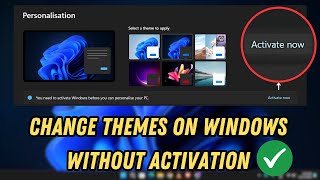 Change Windows 11 Themes Without Activation  2024 [upl. by Airetak]