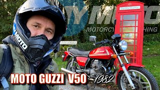 Moto Guzzi V50 1982 MyMoto  Manchester Ride  Weekly Vlog Episode 3 [upl. by Nagaem]