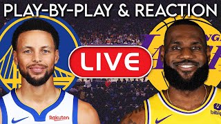 Los Angeles Lakers vs Golden State Warriors LIVE PlayByPlay amp Reaction [upl. by Scoles]