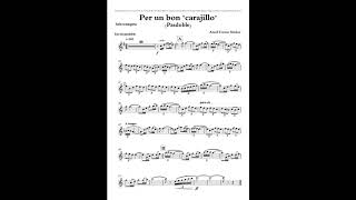 Per un bon quotcarajilloquot pasodoble PlayAlong Solo trumpet Autor Azael Tormo [upl. by Rudich29]