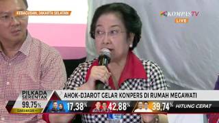 Megawati Angkat Suara Soal Keunggulan Sementara AhokDjarot [upl. by Levey]