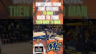 Zone Defense  Tandem 23 Zone  Merrimack College  Joey Gallo basketball hoops bball ncaa [upl. by Loraine289]