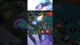 LEGENDARY  MASSIVE DAMAGE KDA SERAPHINE MONTAGE  WILD RIFT shorts [upl. by Aerdnahc]