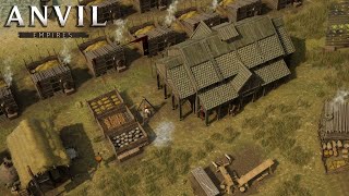 OUR OWN MEDIEVAL TOWN Building our first Settlement in Anvil Empires  PreAlpha Playtest Gameplay [upl. by Caesaria]