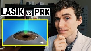 PRK vs LASIK Eye Surgery  Procedure Recovery and Cost [upl. by Marala971]