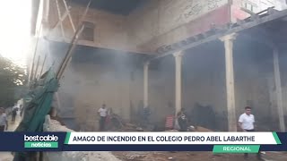 Chiclayo  Amago de incendio en el colegio Pedro Labarthe [upl. by Ameerak365]