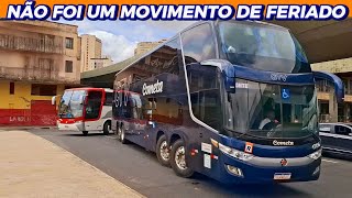 Feriado com cara de Sábado Movimentação de Ônibus na Rodoviária de BH [upl. by Valencia]