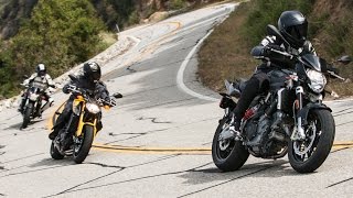 More for Less Shootout Aprilia Shiver vs Suzuki GSXS750 vs Yamaha FZ09 [upl. by Iggie226]