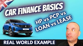 UK Car Finance Basics Explained  PCP VS LOAN vs LEASE vs HP [upl. by Akimaj267]