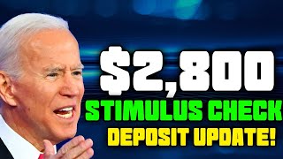 IRS GAVE TIMELINE 2800 NEW STIMULUS CHECK PAYMENTS DROPS IN 48 HOURS FOR SOCIAL SECURITY SSI SSDI [upl. by Euqirat670]