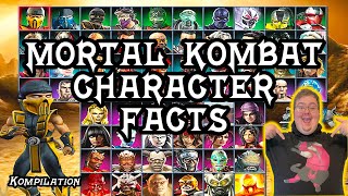 MORTAL KOMBAT CHARACTER FACTS  Few Facts Kompilation 2023 [upl. by Cesar]