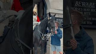 OFF DUTY GUARD VISITS  Horse Guards Royal guard Kings Guard Horse London 2024 [upl. by Nevlin]