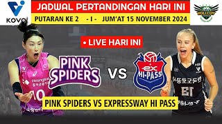 LIVE PREDIKSI PERTANDINGAN PINK SPIDERS VS EXPRESSWAY HI PASS VOLI KOREA 2024 [upl. by Alarise]