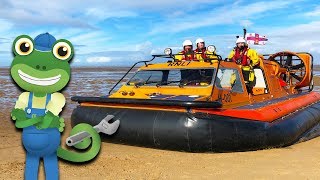 Hovercraft For Kids  Geckos Real Vehicles  Vehicles For Kids  Educational Videos For Children [upl. by Ydnal847]