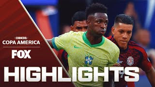 Brazil vs Costa Rica Highlights  2024 Copa América [upl. by Gonroff866]