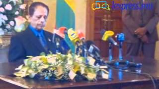 Sir Anerood Jugnauth annonce sa démission comme président de la République 2e partie [upl. by Roane]