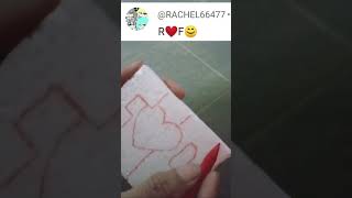 viral art diy R♥️F simple letter special request by SUBSCRIBER [upl. by Aicnorev208]