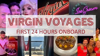 Valiant Lady Review 2023  First 24 Hours On Board  Virgin Voyages [upl. by Bear]