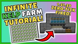 Best 12130 Kelp Farm Tutorial in Minecraft Bedrock ZeroTick FIXED [upl. by Yelahc820]