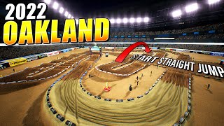 2022 Oakland On The 450 amp 250  Super Big Start Straight Send  Monster Energy Supercross 4 [upl. by Ratcliffe815]