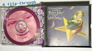 Flipping through The Smashing Pumpkins Mellon Collie and the Infinite Sadness CD album 1995 [upl. by Islek]