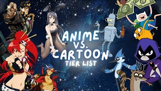 ANIME VS CARTOON  The Question Weve All Been Asking  Tier List [upl. by Kylynn]