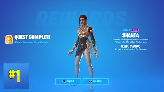 Collect Gem Fragments At Docks  Fortnite Shanta Quest [upl. by Ettenej]