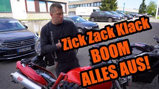 Während der Fahrt alles aus  Zick Zack Klack BOOM  Honda Hornet [upl. by Essy]