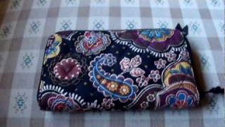 Vera Bradley ZipAround Wallet Review [upl. by Akineg438]