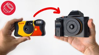 How to Make a Lens from a Disposable Camera 90s film look [upl. by Oirobil]