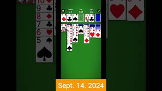 Sept 142024 Mobilityware Solitaire Daily Challenge [upl. by Almund]